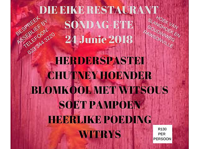 Die Eike rest  24 Junie.jpg - Die Eike Restaurant image Die Eike rest  24 Junie.jpg - Die Eike Restaurant image