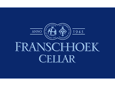 Light Blue on Dark Bleu Background Logo.png - Franschhoek Cellar Wines image